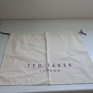 Ted Baker Cream Bag with Purple Logo